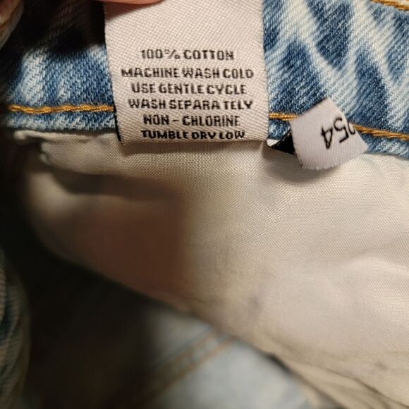 Vintage Flying Angel button fly Jean Skort Size 7 - Picture 5 of 6